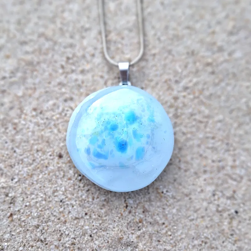 White Round Pendant