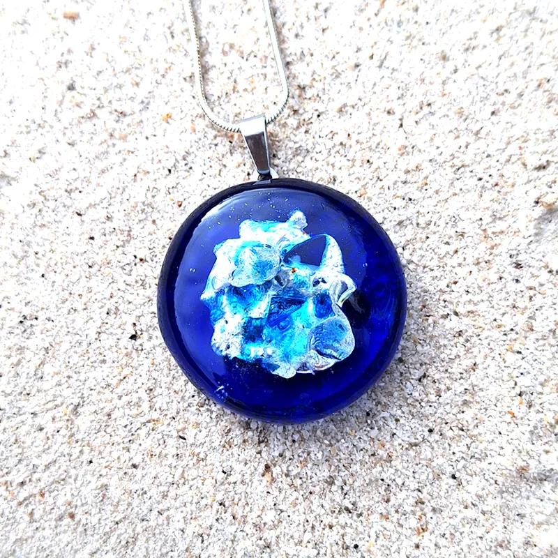 blue big pendant