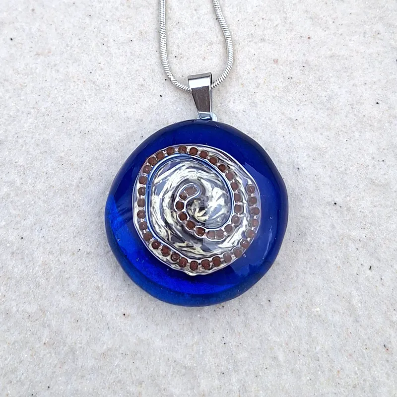 Inner Cosmos Pendant necklace, symbolic jewelry representing growth and transformation